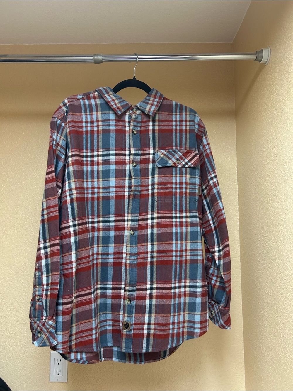 Legendary Whitetails Red and Blue Plaid Button-Down Shirt